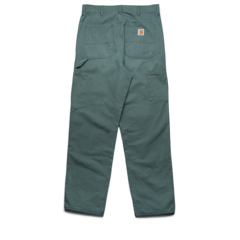 Carhartt WIP Double Knee Work Pants for Men - Durable Silver Pine Canvas Workwear for Construction & Outdoor Activities