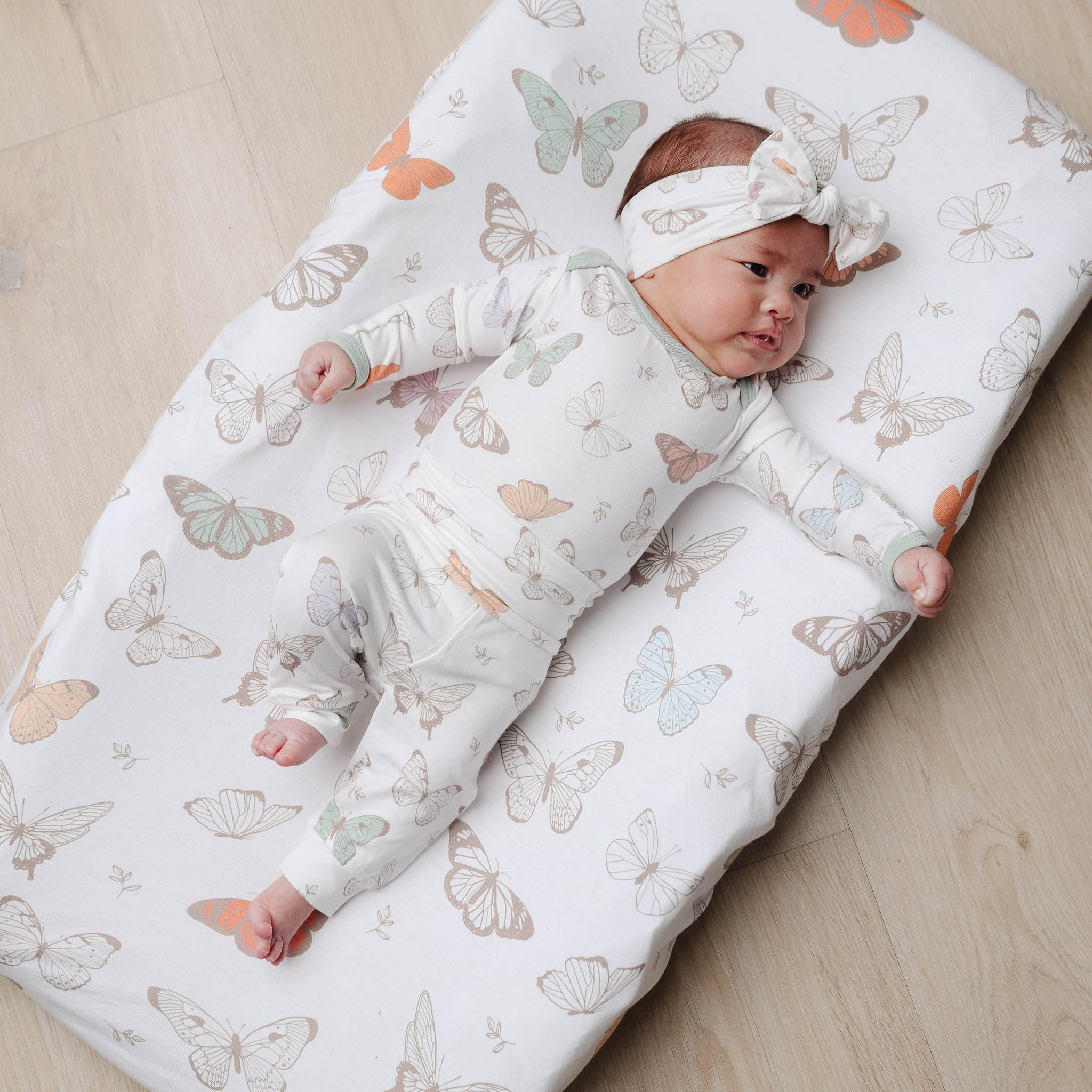 Premium Soft Knit Diaper Changing Pad Cover - Breathable & Washable Baby Changing Mat Cover for Nursery & Travel - Luna (Grey) - Perfect for Diaper Bags, Baby Showers & On-the-Go Parents