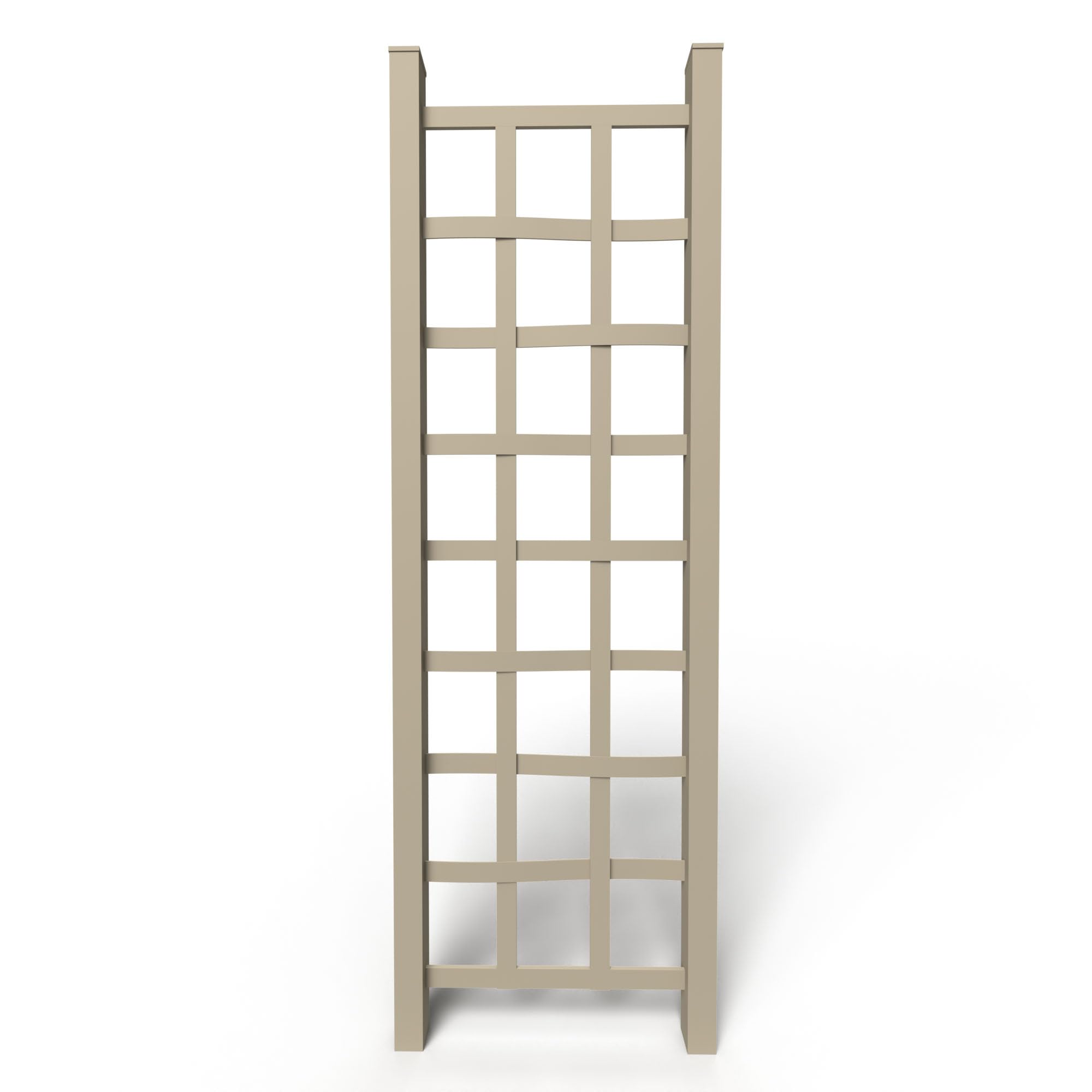 Dura-Trel Elmwood 22x75 Inch Indoor/Outdoor Garden Trellis with Ground Anchors - Plant Support for Vines, Climbing Plants, Flowers & Vegetables in Mocha - Perfect for Backyard, Patio, Balcony & Vertical Gardening
