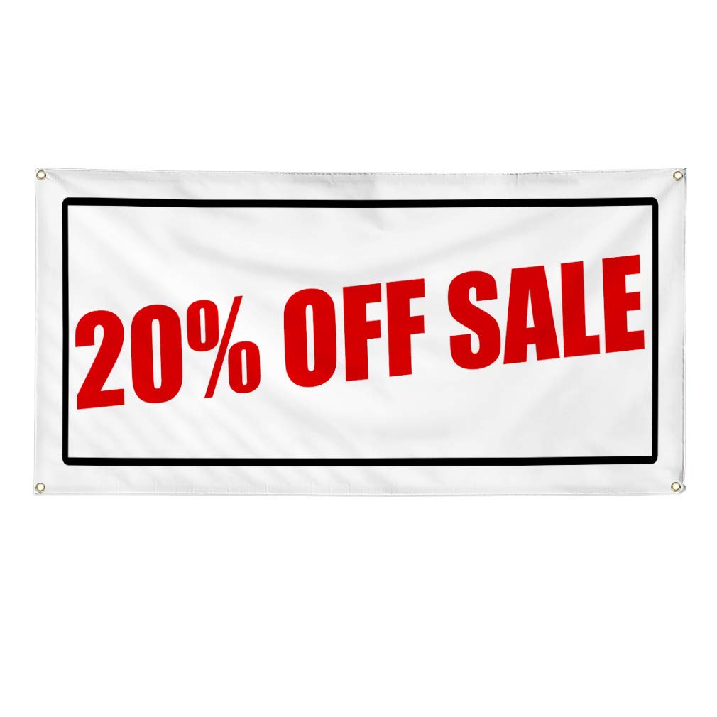 Vinyl Banner - 60x144 Inches, Weatherproof & Durable with 10 Grommets - Multiple Sizes Available - 20% Off Sale - Perfect for Business, Outdoor, Industrial & Yard Signs - Great for Storefronts, Events, Construction Sites & Advertising