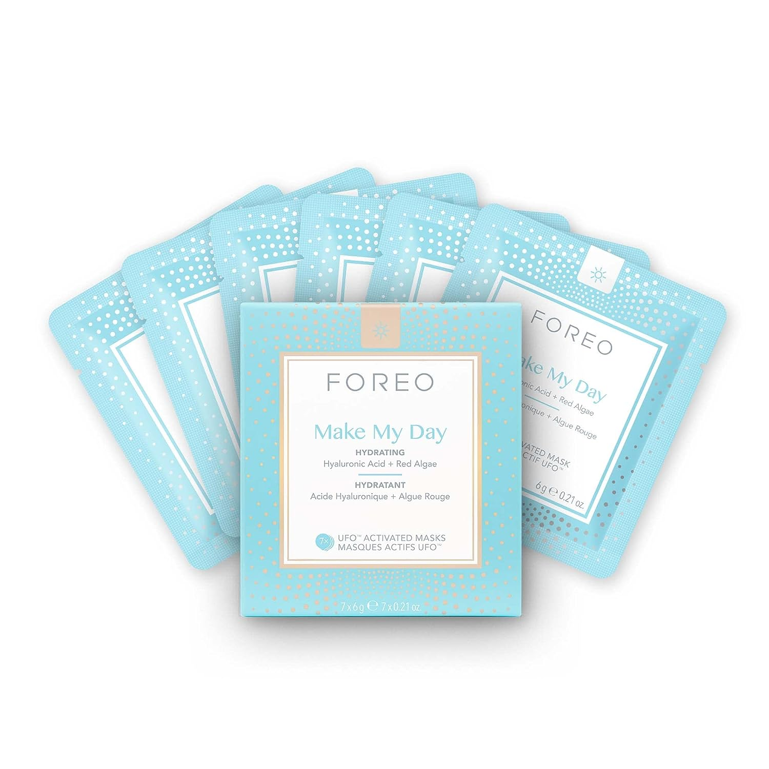 FOREO UFO Smart Facial Mask Device - Hydrating & Anti-Aging Treatment for Glowing Skin | At-Home Spa Facial for Dry, Dull & Tired Skin | Perfect for Morning Routine & Pre-Event Skincare Prep