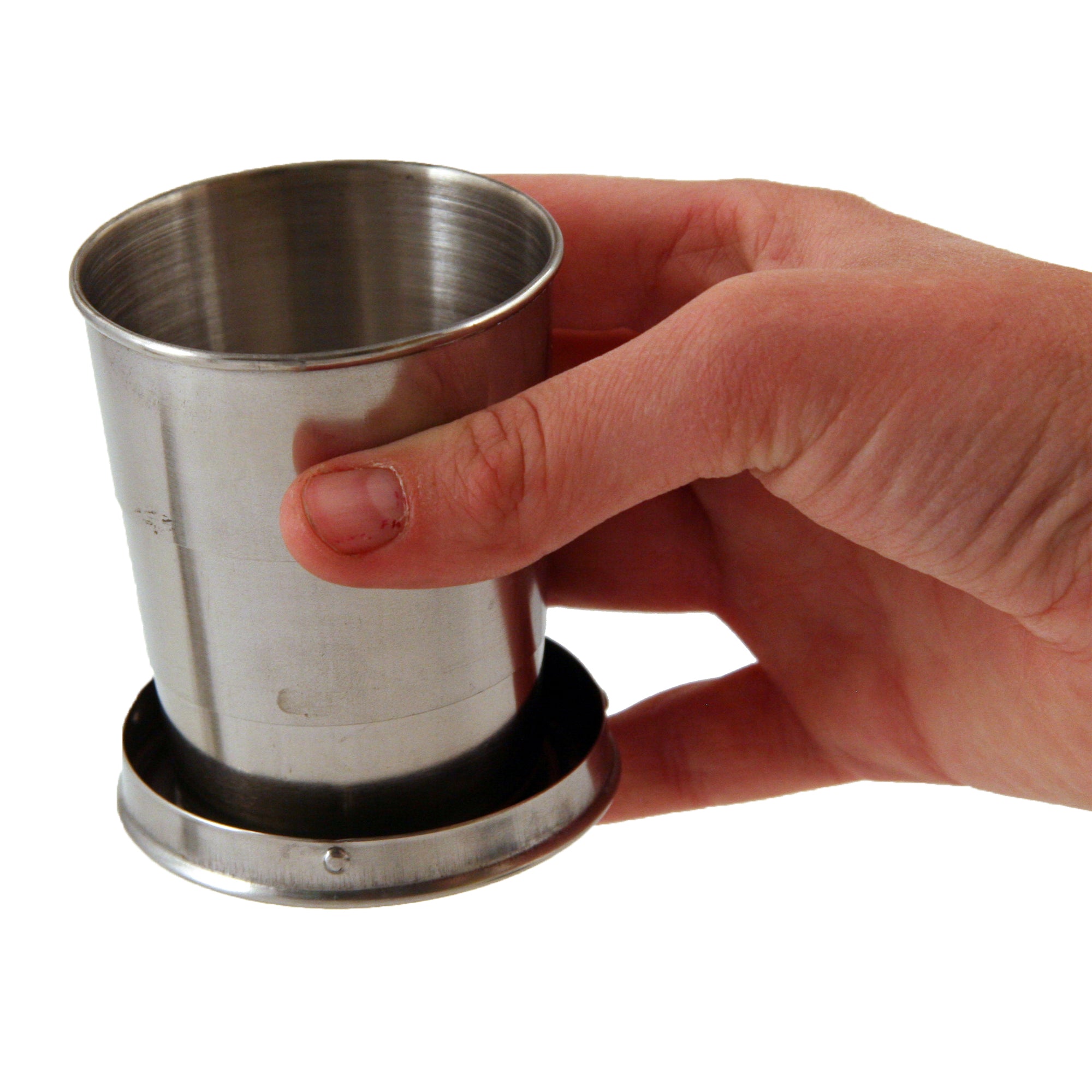 Collapsible Stainless Steel Travel Cup - 18oz Insulated Camping Mug with Lid & Handle - Perfect for Hiking, Backpacking, and Outdoor Adventures