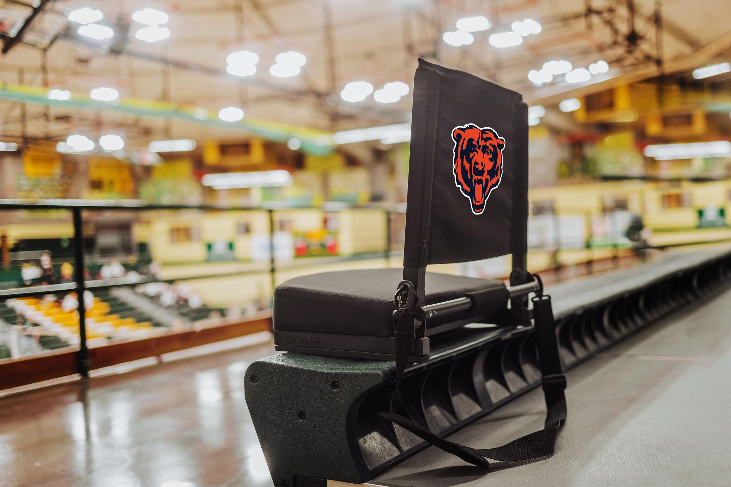 PICNIC TIME NFL Unisex-Adult NFL Gridiron Stadium Seat - Lightweight Portable Folding Chair for Bleachers, Benches & Outdoor Events - Perfect for Football Games, Tailgating, Concerts & Camping
