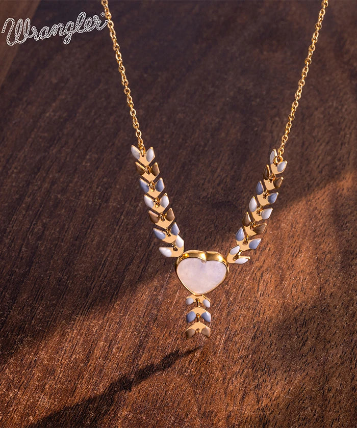 Wrangler Demeter’s Heart Onyx Necklace for Women - Elegant Greek Goddess Jewelry Gift for Birthday, Anniversary & Special Occasions
