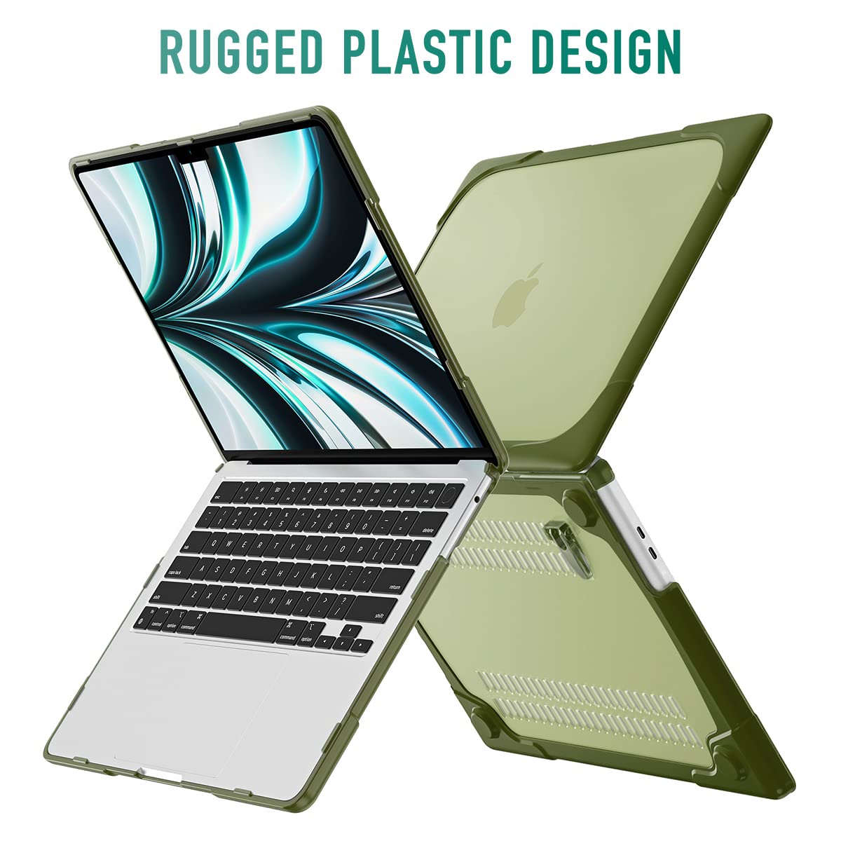 Durable Heavy Duty MacBook Pro 16 Inch Case 2019 (Model A2141) - Dual Layer Hard Shell Cover with Shock-Absorbing TPU Bumper for MacBook Pro 16
