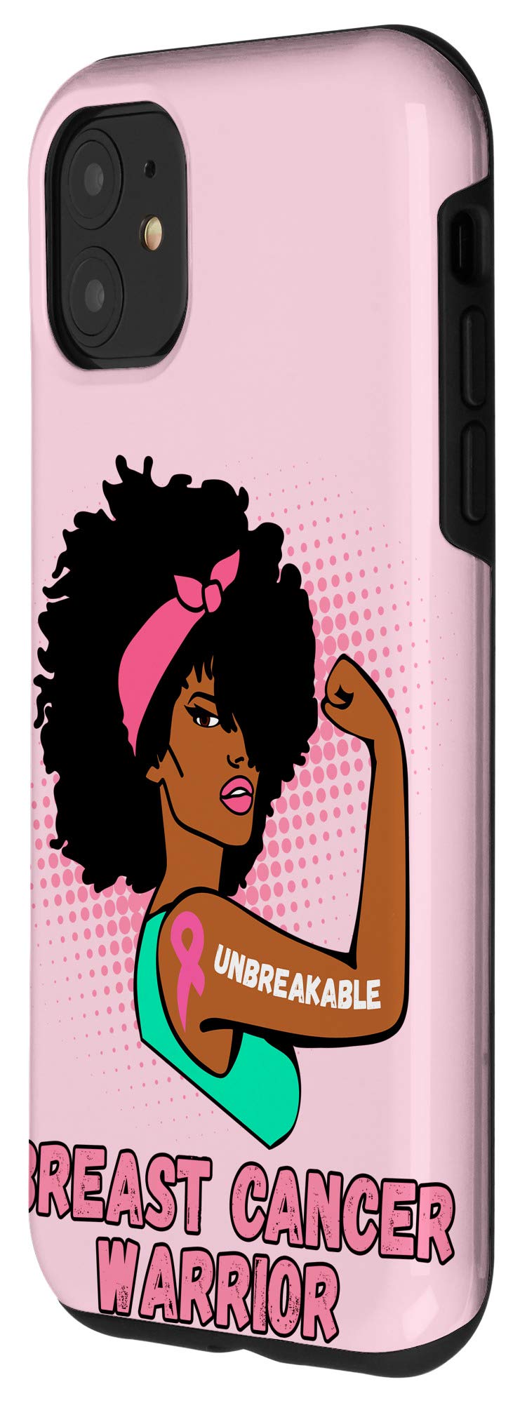 iPhone 11 Breast Cancer Awareness Phone Case - Pink Ribbon Warrior Support Case - Durable Protective Cover for iPhone 11 - Show Your Support for Cancer Fighters (Perfect for Fundraisers, Survivor Gifts & Awareness Events)