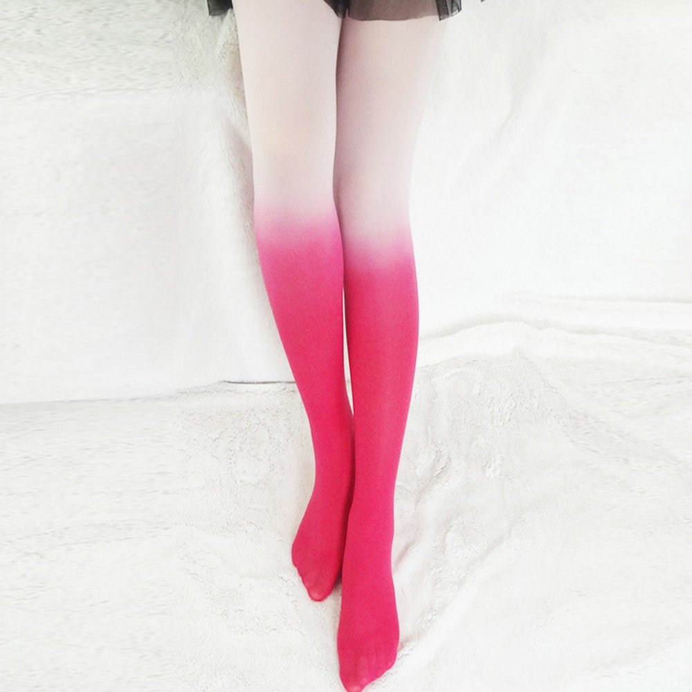 Women's Vintage Gradient Pantyhose & Knee High Socks - Fashionable Gradual Tights for Girls - Perfect for Office, Party & Everyday Wear