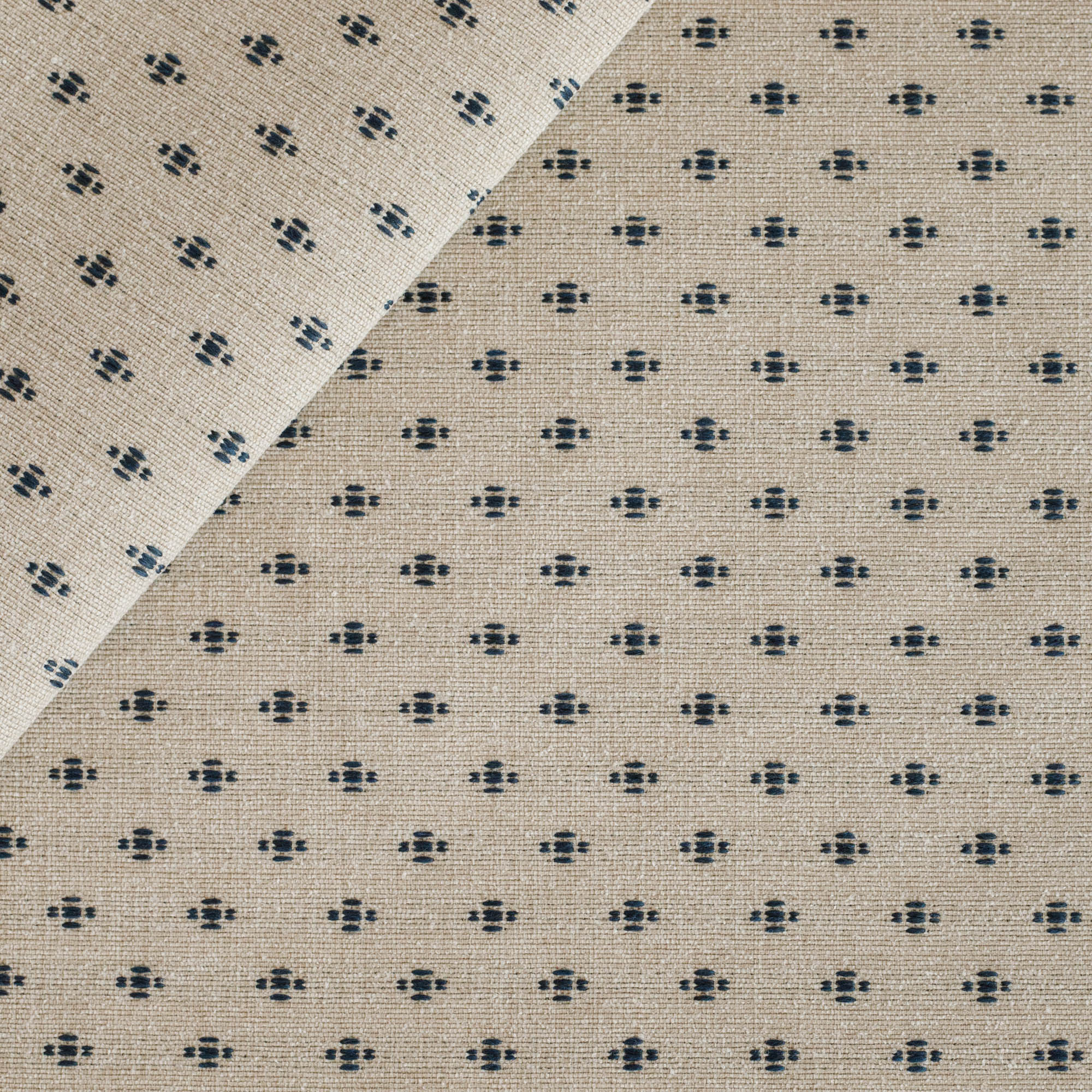 Premium Navy Blue Pierce Fabric - High-Quality Upholstery Material for Sofas, Chairs & Home Decor | Perfect for DIY Projects & Crafting