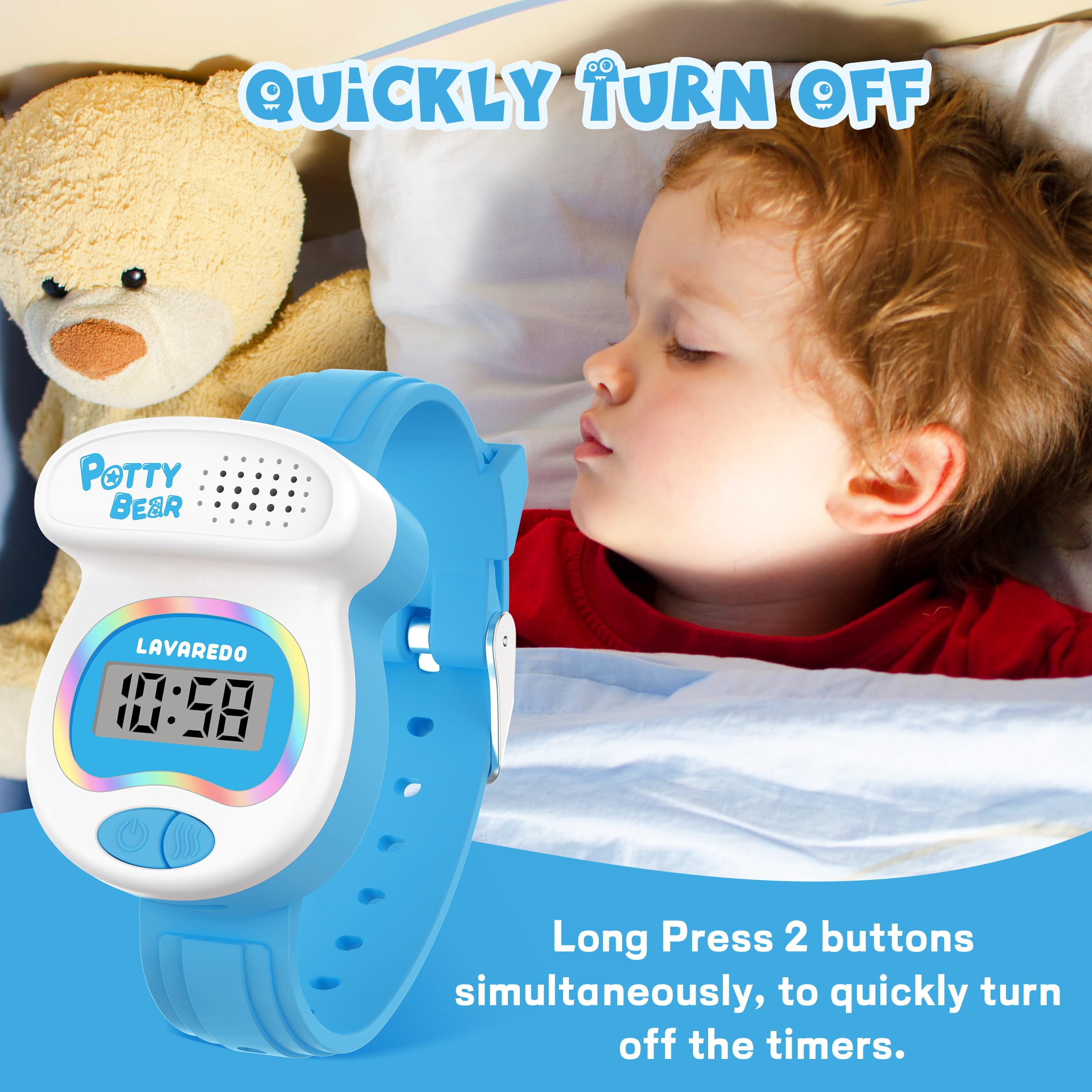 NN BEN NEVIS Potty Training Watch for Toddlers - LED Colorful Lights & Toilet Shape Timer - Best Toilet Training Aid to Remind Kids to Go - Ideal Gift for Boys and Girls - Perfect for Home, Daycare, and Travel Use
