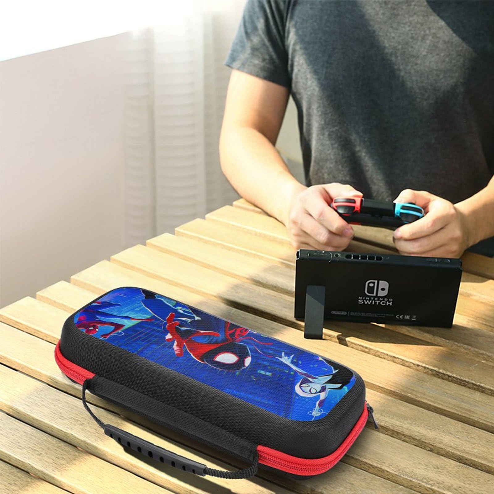 Premium Nintendo Switch OLED Case - Durable Protective Travel Cover for Nintendo Switch & Switch OLED with Extra Storage Space | Perfect for Gaming On-The-Go, Travel Protection & Accessories Organization