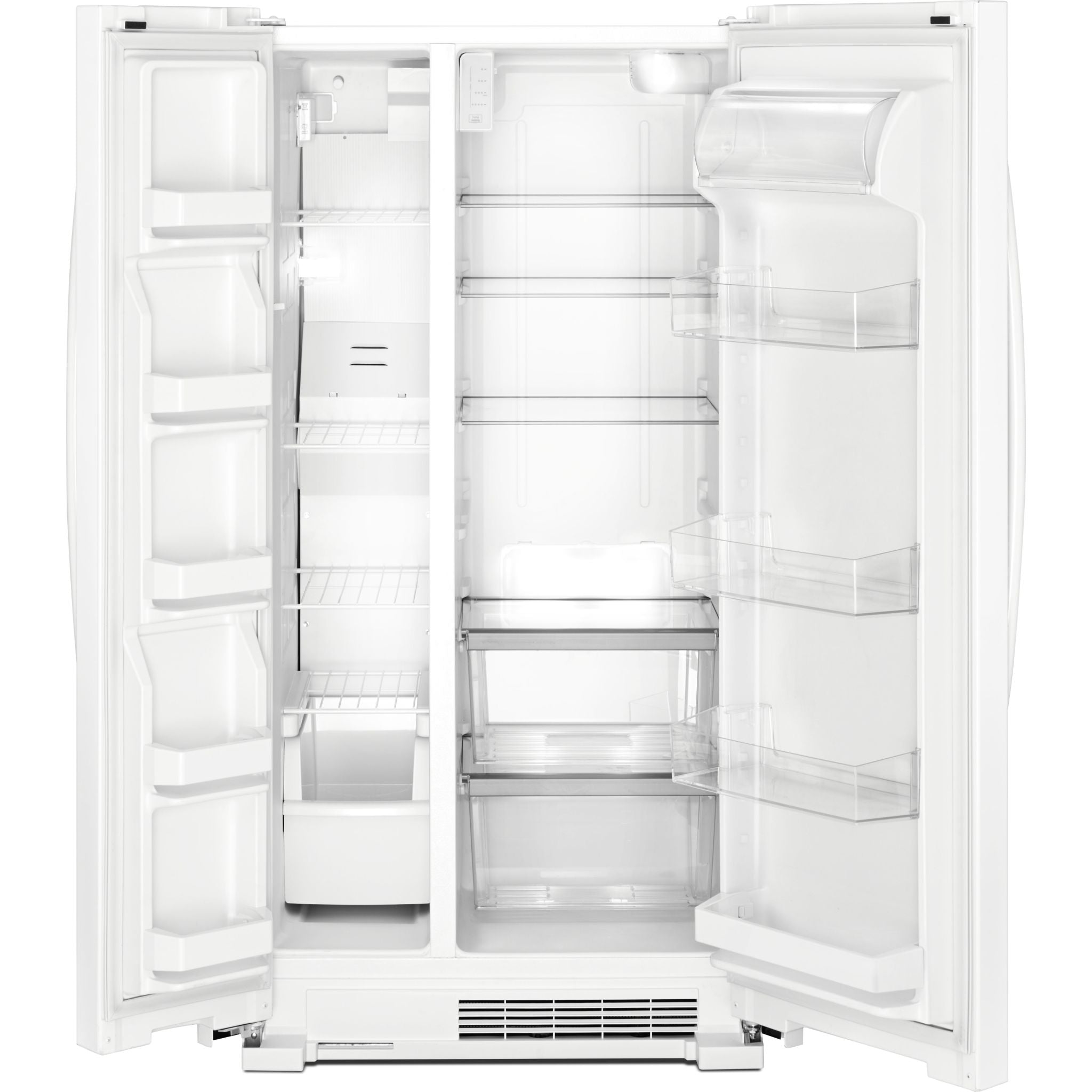 Whirlpool WRS312SNHW Side by Side Refrigerator - 21.6 Cu. Ft. Energy Star Certified, White | Perfect for Kitchens, Offices & Small Spaces
