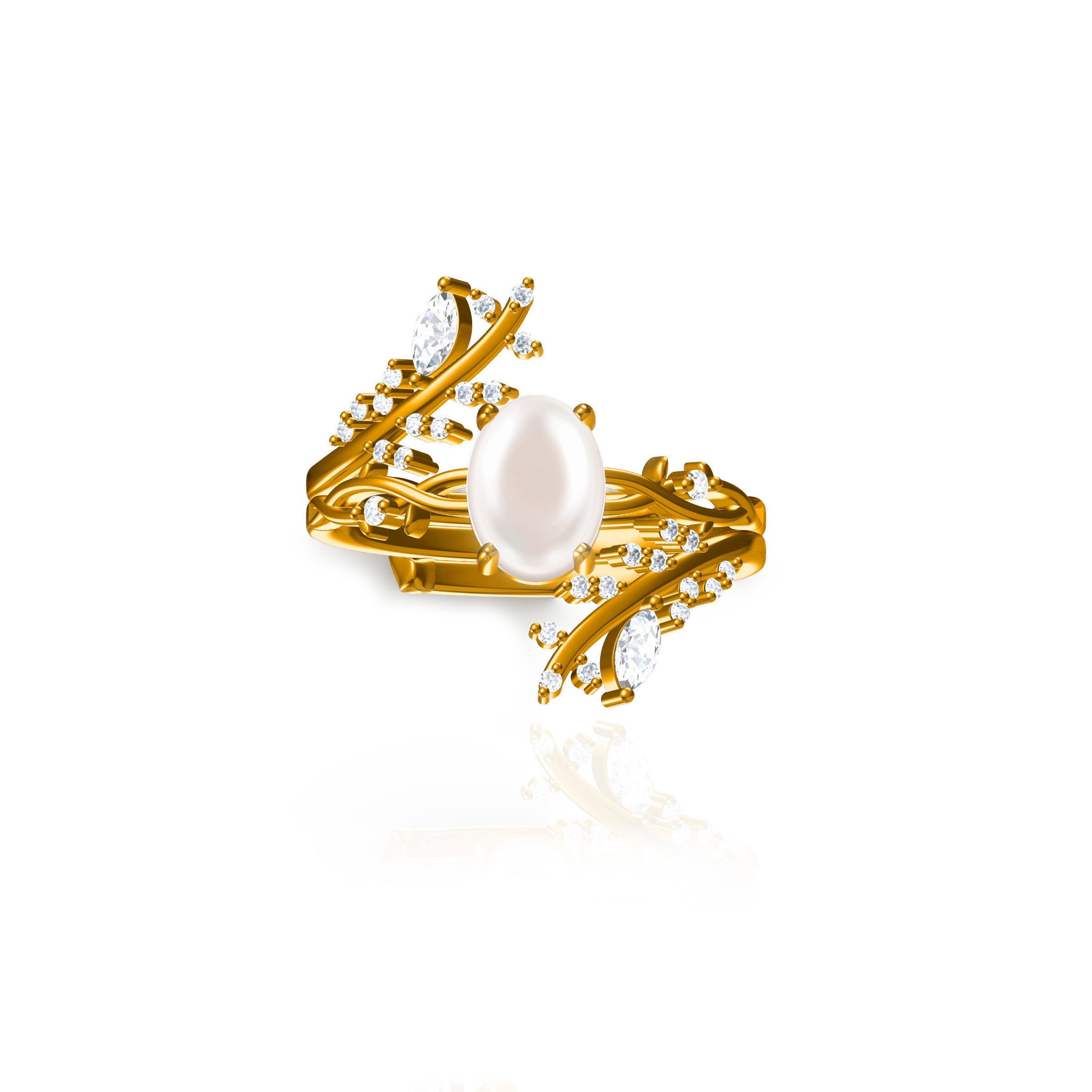 14K Solid Gold Marquise Breastmilk Keepsake Ring for New Moms - Perfect for Nursing, Breastfeeding & Cherishing Precious Memories