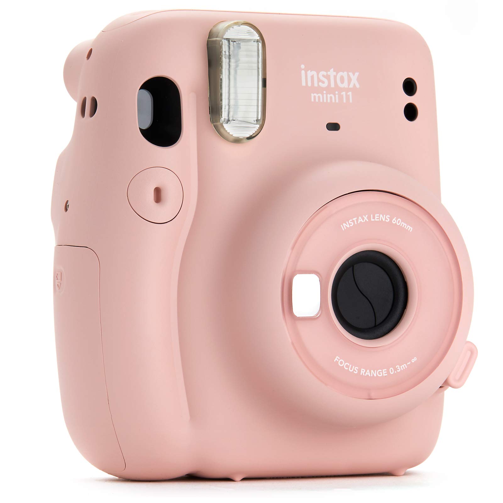 Fujifilm Instax Mini 11 Instant Camera Bundle - Blush Pink with Twin Pack Film, Rainbow Film, Protective Case & Travel Stickers | Perfect for Travel, Parties, Weddings & DIY Scrapbooking