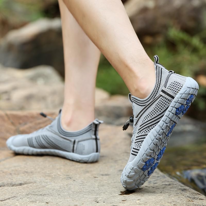 **Men's & Women's Barefoot Trail Running Shoes - Minimalist Wide Toe Hiking Footwear | Non-Slip Quick-Dry Water Shoes for Beach, Swimming & Walking | 2024 Couple Wading Sneakers**    *(Use for: Trail Running, Hiking, Beach Walks, Swimming, Water Sports & Casual Wear)*