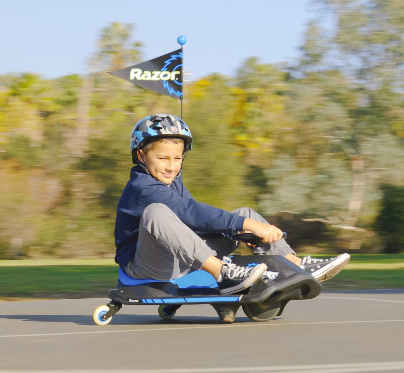 **Crazy Cart Shift Electric Drifting Go Kart for Kids Ages 6-12 | 12V Battery-Powered Ride-On Toy with High/Low Speed Switch & Drift System | Indoor & Outdoor Fun for Riders Up to 120 lbs | Perfect for Backyard, Driveway & Playground Adventures**