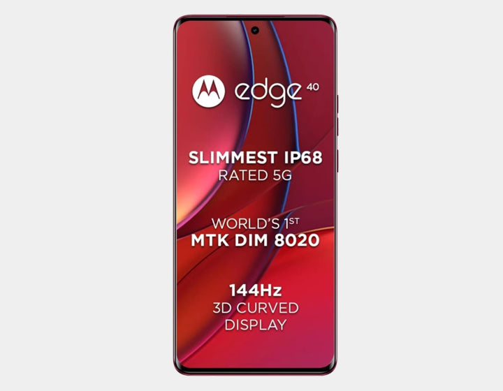Motorola Edge 40 5G Unlocked Smartphone - 256GB ROM 8GB RAM Dual SIM GSM - Viva Magenta Color | Fast 5G Connectivity for Streaming & Gaming