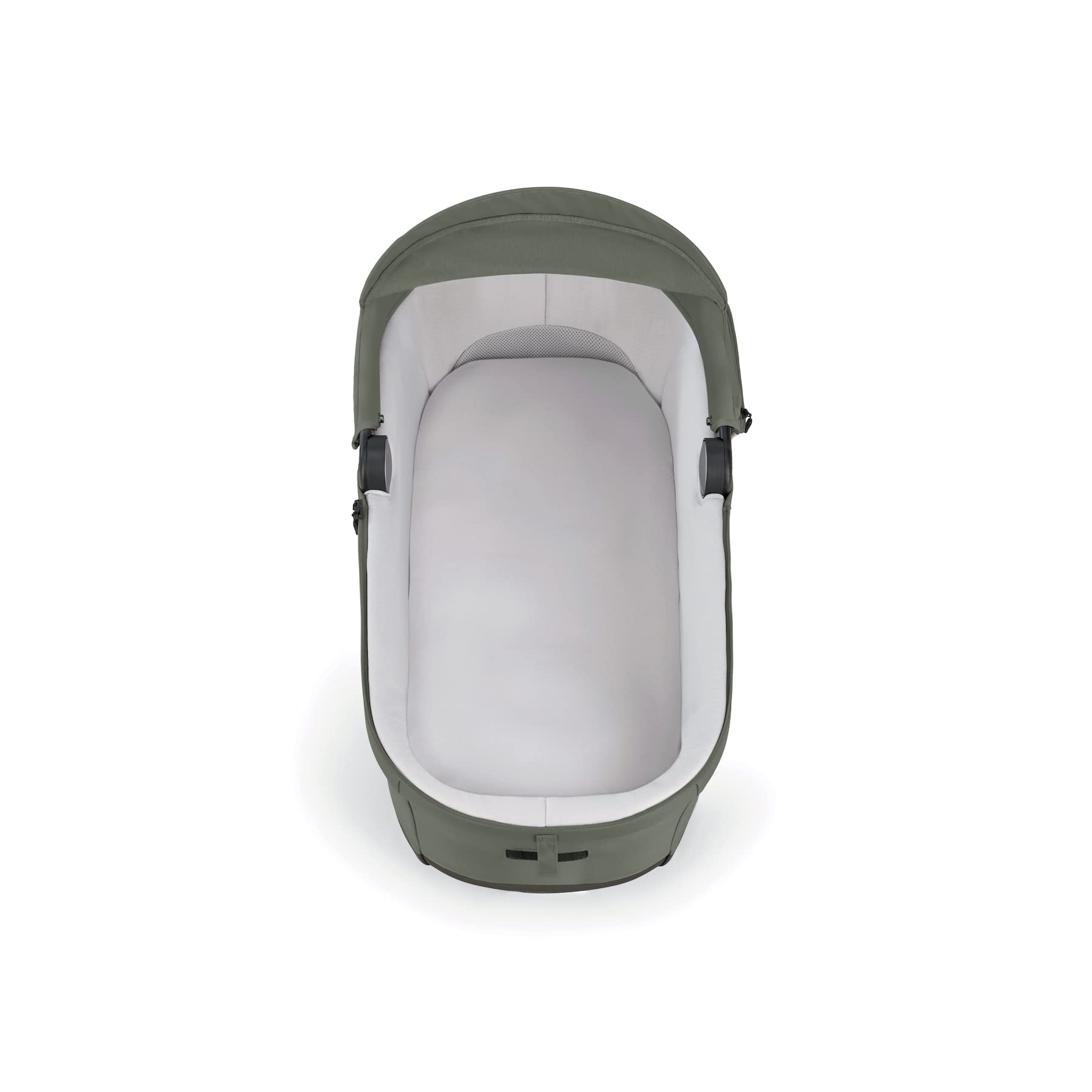 Inglesina Electa Bassinet & Stand for Newborns & Babies up to 6 Months - Portable Crib with Ventilation System, Cover & Canopy - Compatible with Electa Stroller - Tribeca Green - Perfect for Overnight Sleep, Nursery & Travel Use