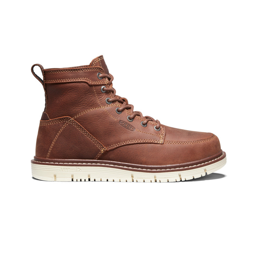 Women's San Jose 6 Soft Toe Boots - Comfortable Work Boots for Women in Gingerbread/Off White - Perfect for Construction, Hiking & Outdoor Activities