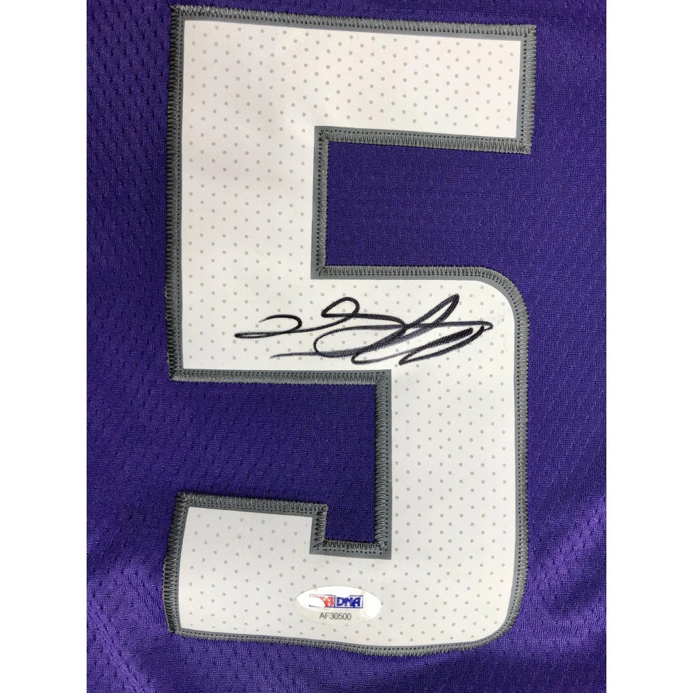 De'Aaron Fox Sacramento Kings Signed Basketball Jersey with PSA/DNA COA - Authentic NBA Autographed Memorabilia for Collectors and Fans - Perfect for Display, Gifts, and Sports Memorabilia Collections