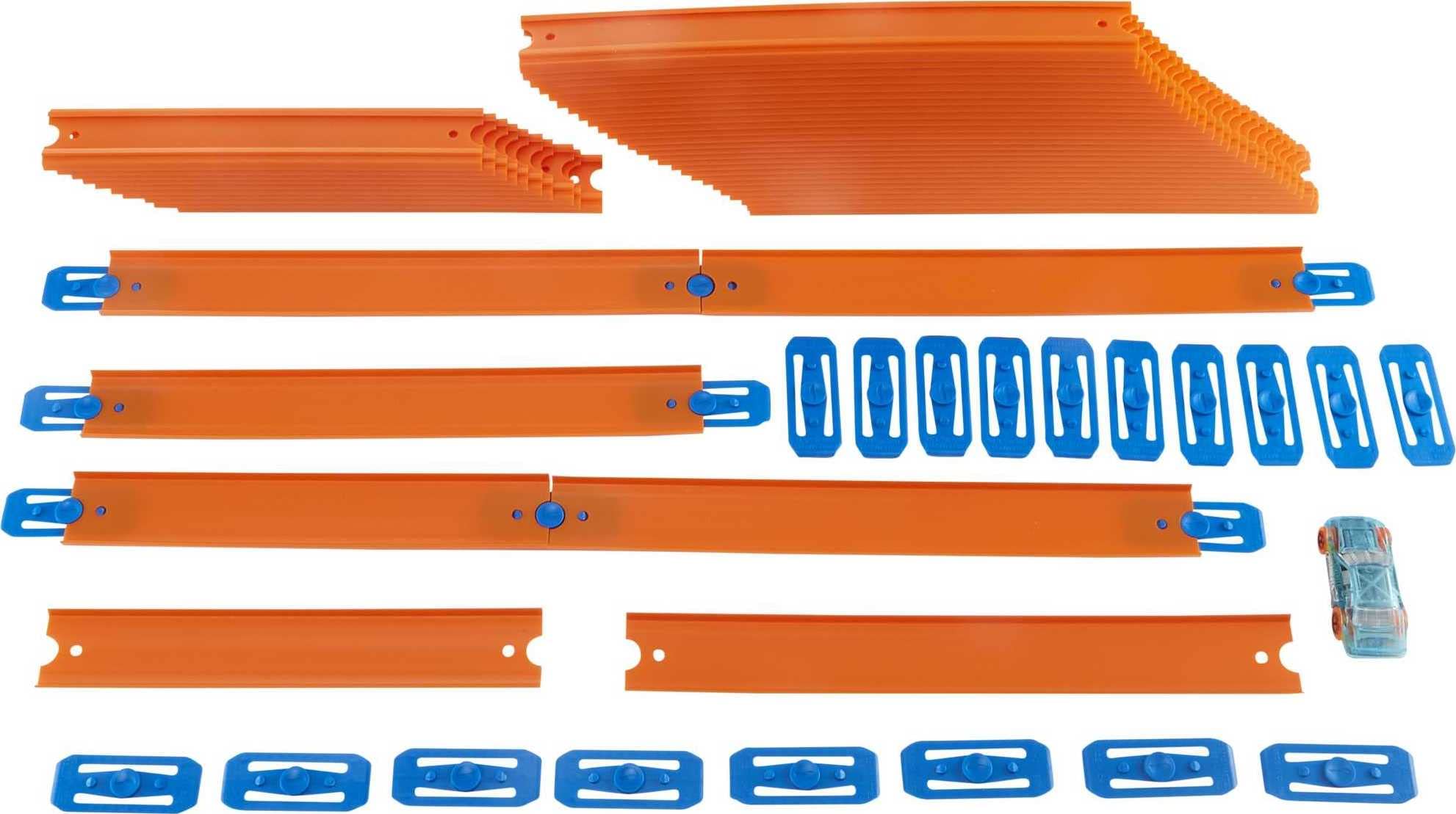 Hot Wheels Ultimate Garage with Moving Dinosaur - 100+ 1:64 Scale Vehicle Storage (Amazon Exclusive) + Mega Track Pack (40-ft of Track) + 10 Toy Cars Set - Perfect for Kids Playroom, Birthday Gifts & Race Track Adventures