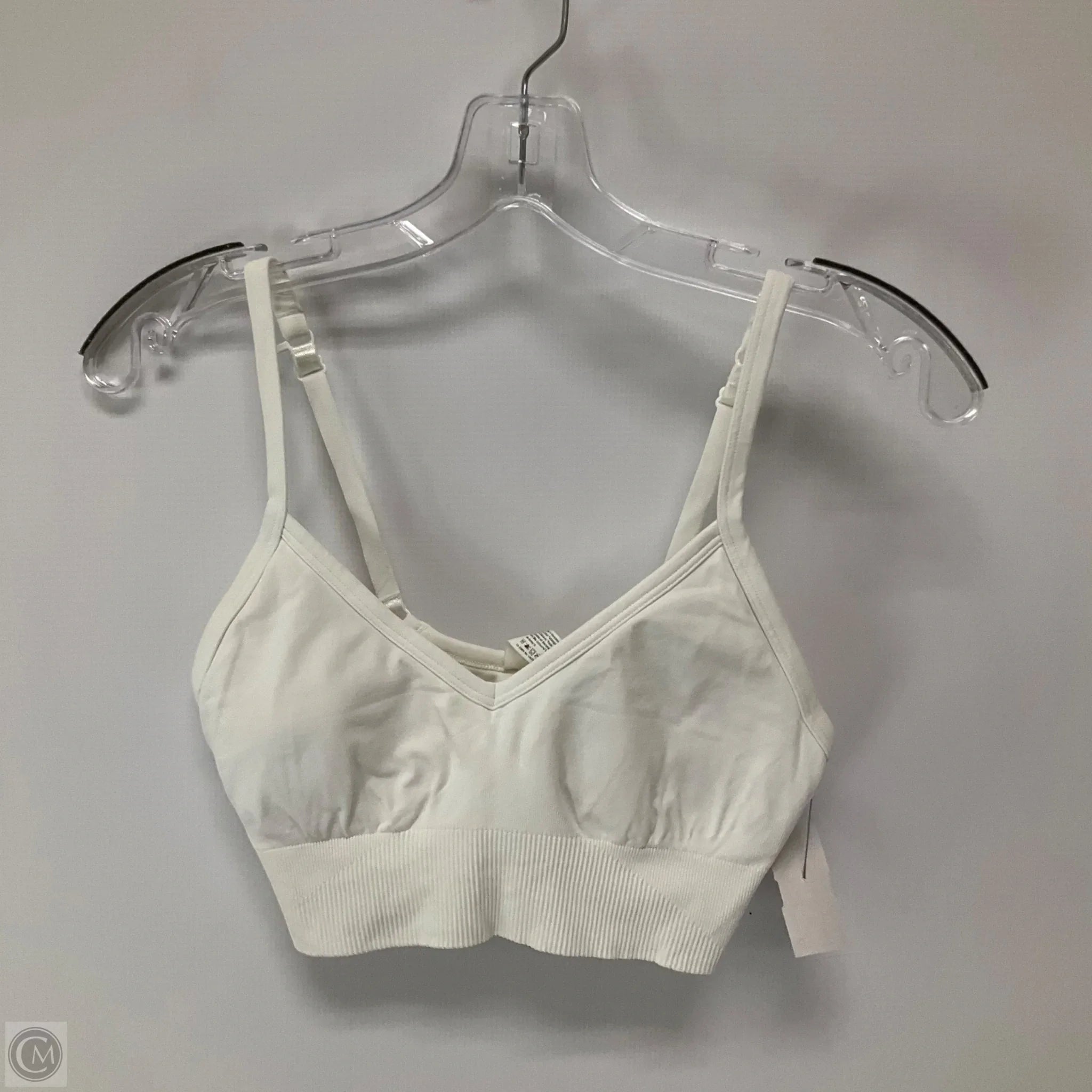 Lululemon Women's White Athletic Sports Bra Size 4 - High Support Workout, Running, Yoga & Gym Essentials
