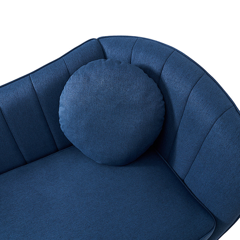 Emilio Contemporary Tufted Back Loveseat - Elegant & Comfortable Small Sofa for Living Room, Bedroom or Office - Perfect for Relaxing & Entertaining Guests