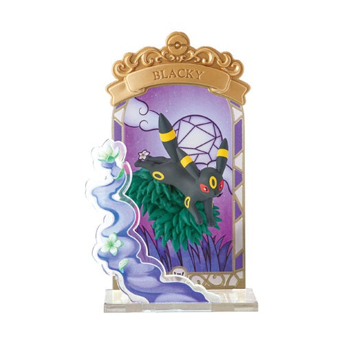 Pokemon Stained Glass Collection - 3 Inch Re-Ment Collectible Figures for Display & Gifts (Perfect for Home Decor, Office Desk, and Anime Fans Collection)