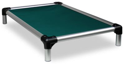 Kuranda Chewproof Dog Bed - Durable Silver Aluminum Frame with Sunsure Textilene Fabric - Perfect for Indoor & Outdoor Use, Vet Clinics, and Heavy Chewers