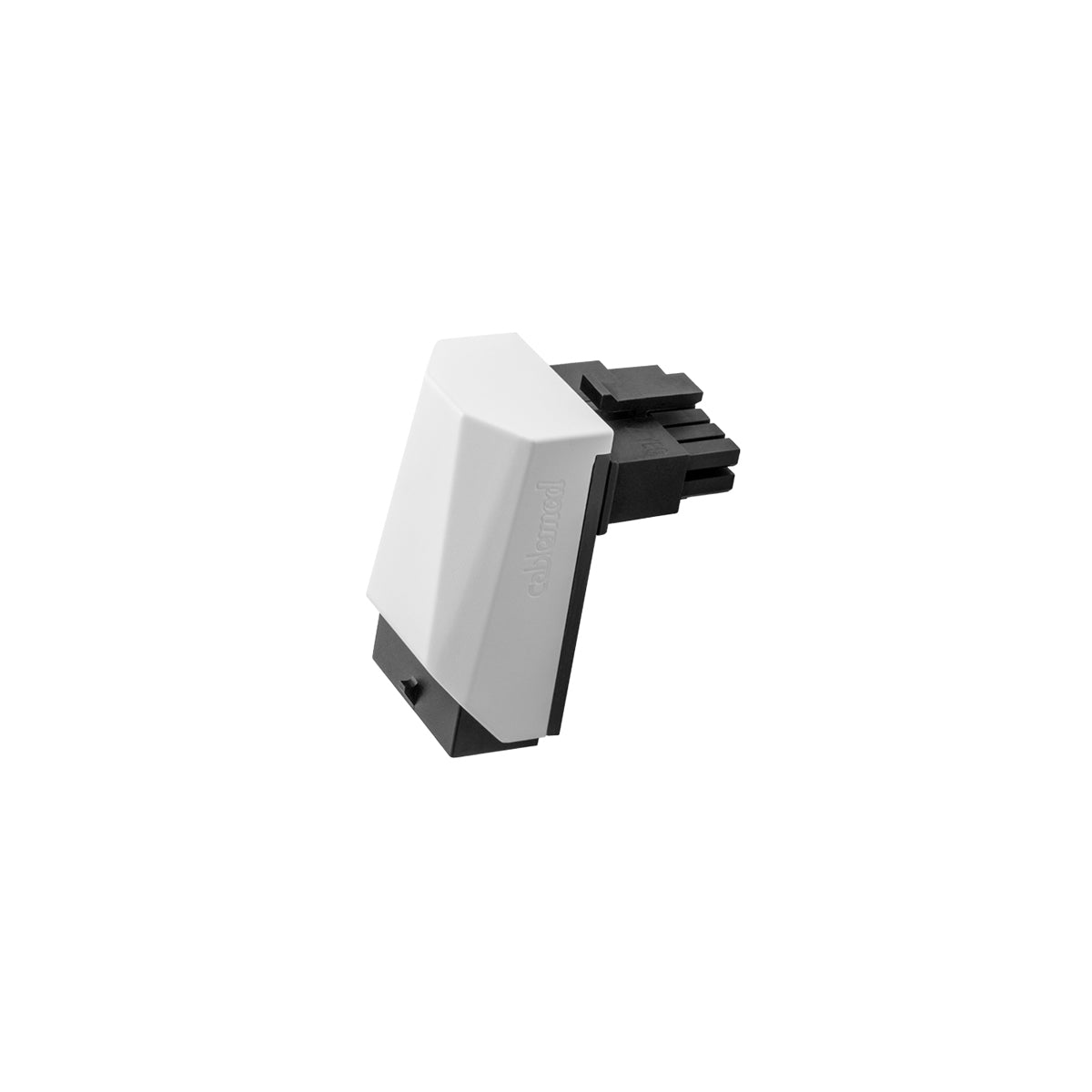 CableMod 12VHPWR 90 Degree Angled Adapter - Variant A (White) | PCIe 5.0 Power Connector for RTX 4090/4080 GPUs | Perfect for Small PC Cases & Cable Management