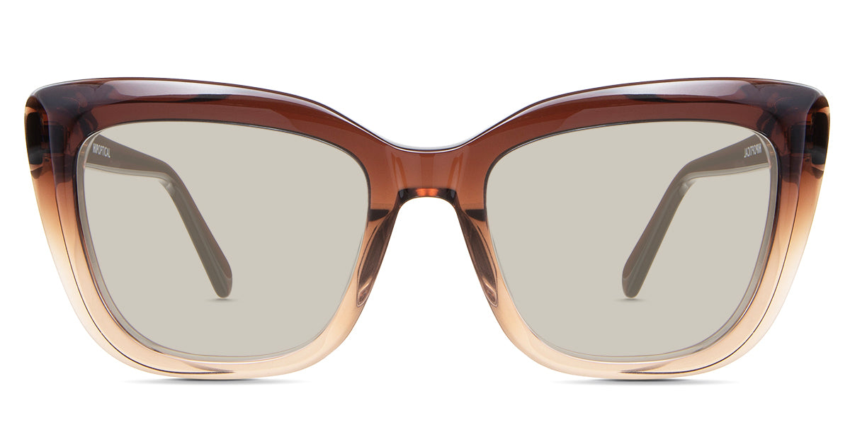 LESA Women's Prescription Tinted Glasses - Stylish & UV Protection for Reading, Driving & Outdoor Activities