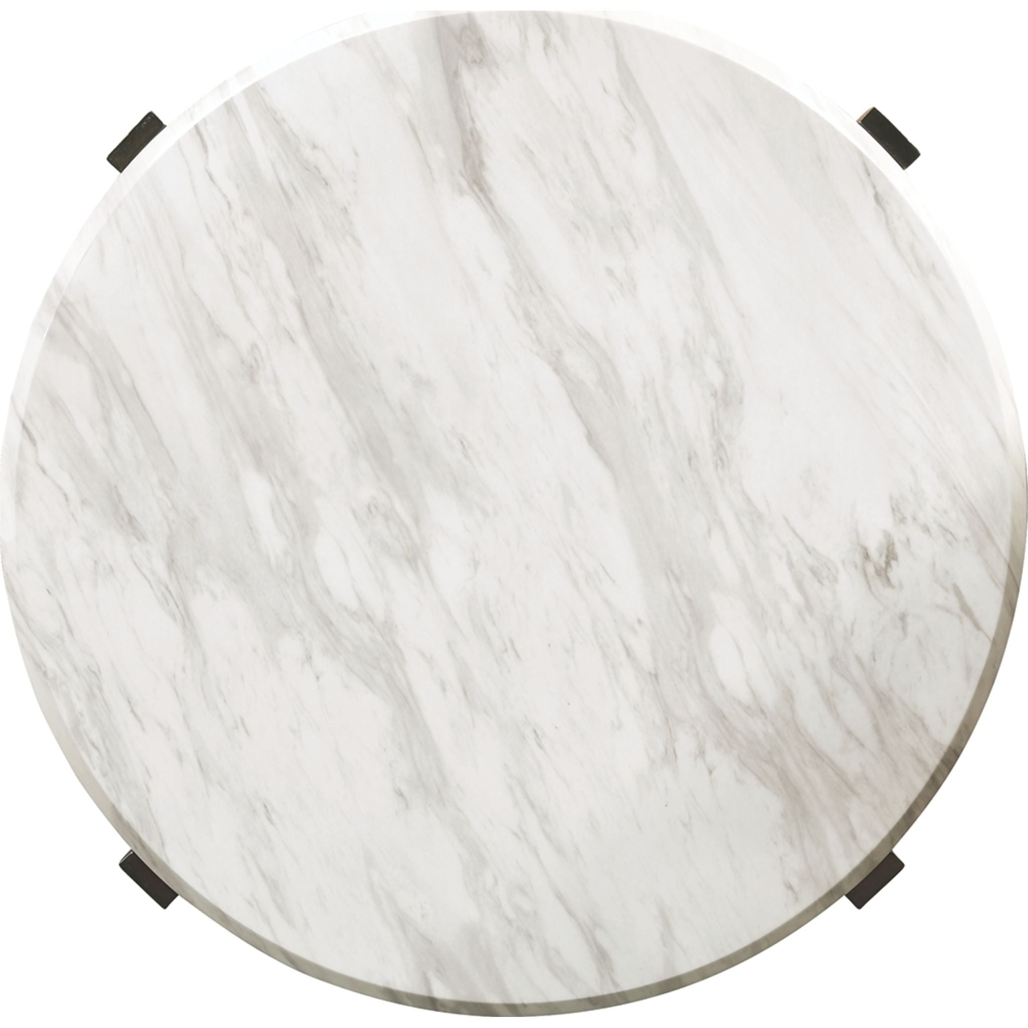Ashfair Modern Coffee Table - Dark Brown & White Finish - Perfect for Living Room, Lounge, or Office Decor