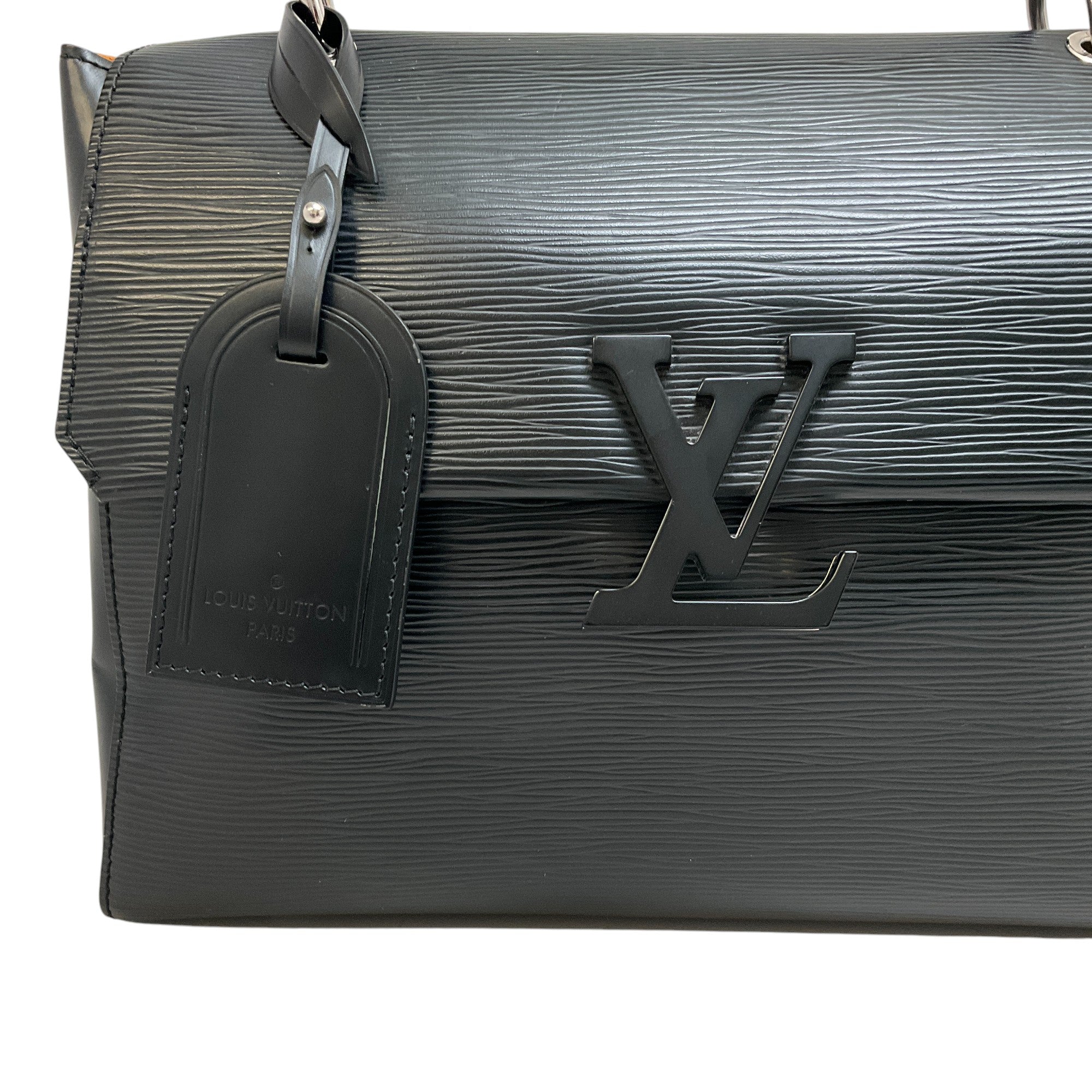 Authentic Louis Vuitton Black Epi Leather Grenelle PM Handbag - Luxury Top Handle Purse for Women, Perfect for Work, Travel & Evening Events