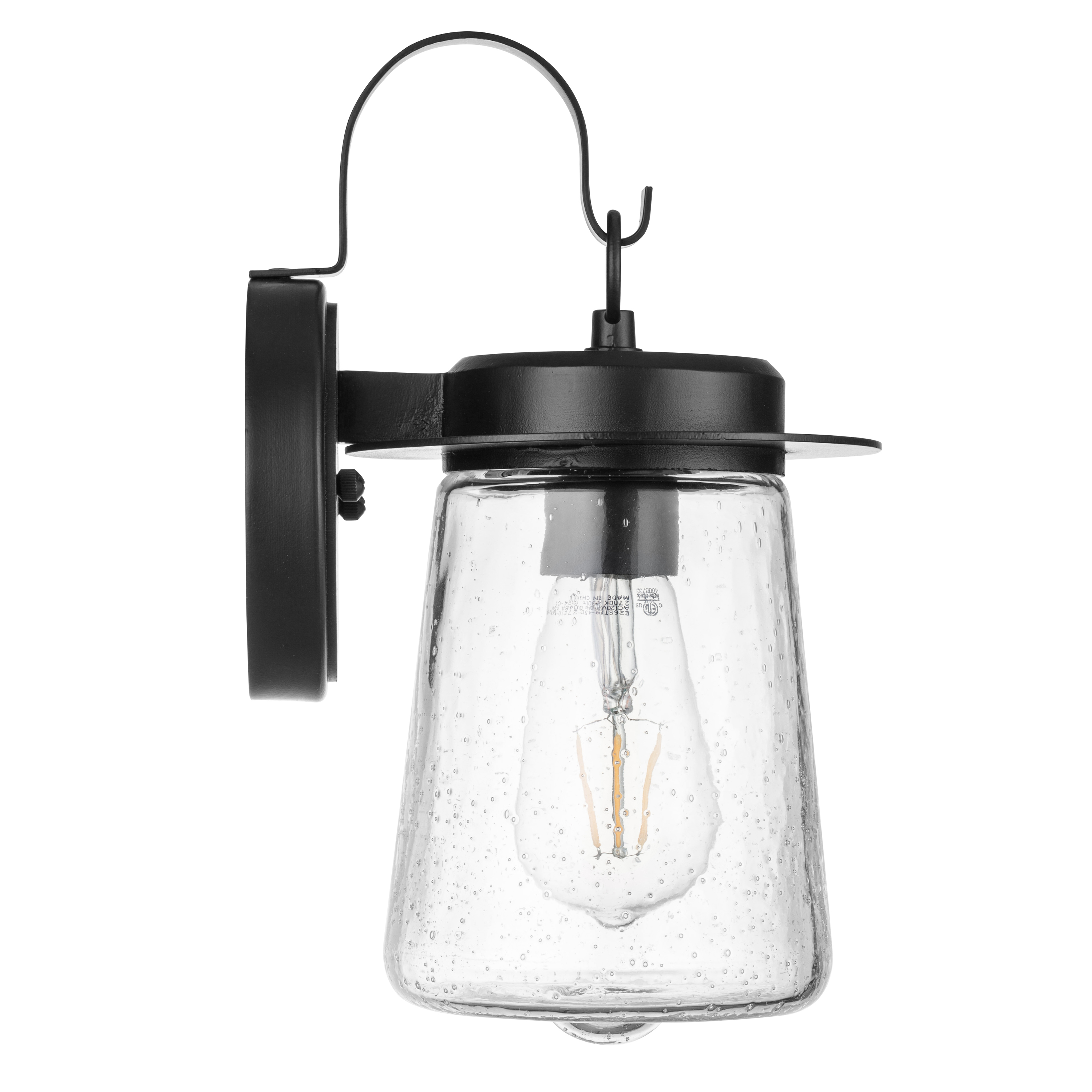 Ruttland Outdoor Wet Rated Coach Light Fixture - Matte Black Finish for Porch, Garage & Entryway Lighting
