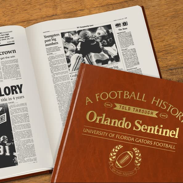 Personalized College Football Newspaper History Book - A3 Large Deluxe Hardcover for Fans, Alumni & Students | Unique Keepsake Gift for Graduation, Game Day & Memorabilia Collection