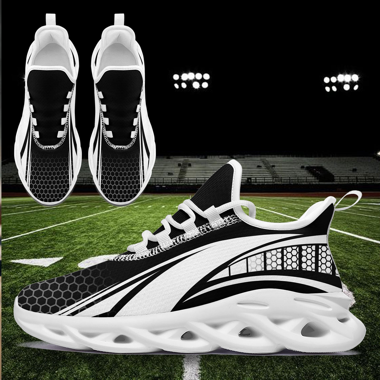 Custom Maxsoul Personalized Sneakers for Men & Women - Breathable Running Shoes FN003 E025022 Size 7 - Perfect for Gym, Workouts & Casual Wear