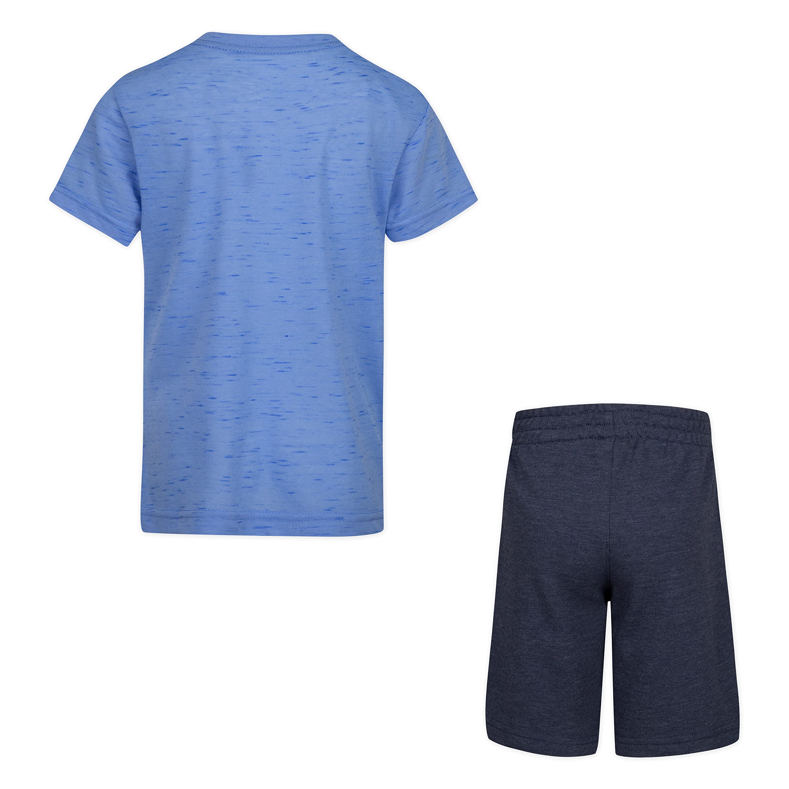 Hurley Boys Soft Basic Cloud Slub T-Shirt and Shorts 2-Piece Outfit Set | Comfortable Cotton Casual Wear for Kids | Perfect for Playdates, School & Summer Activities
