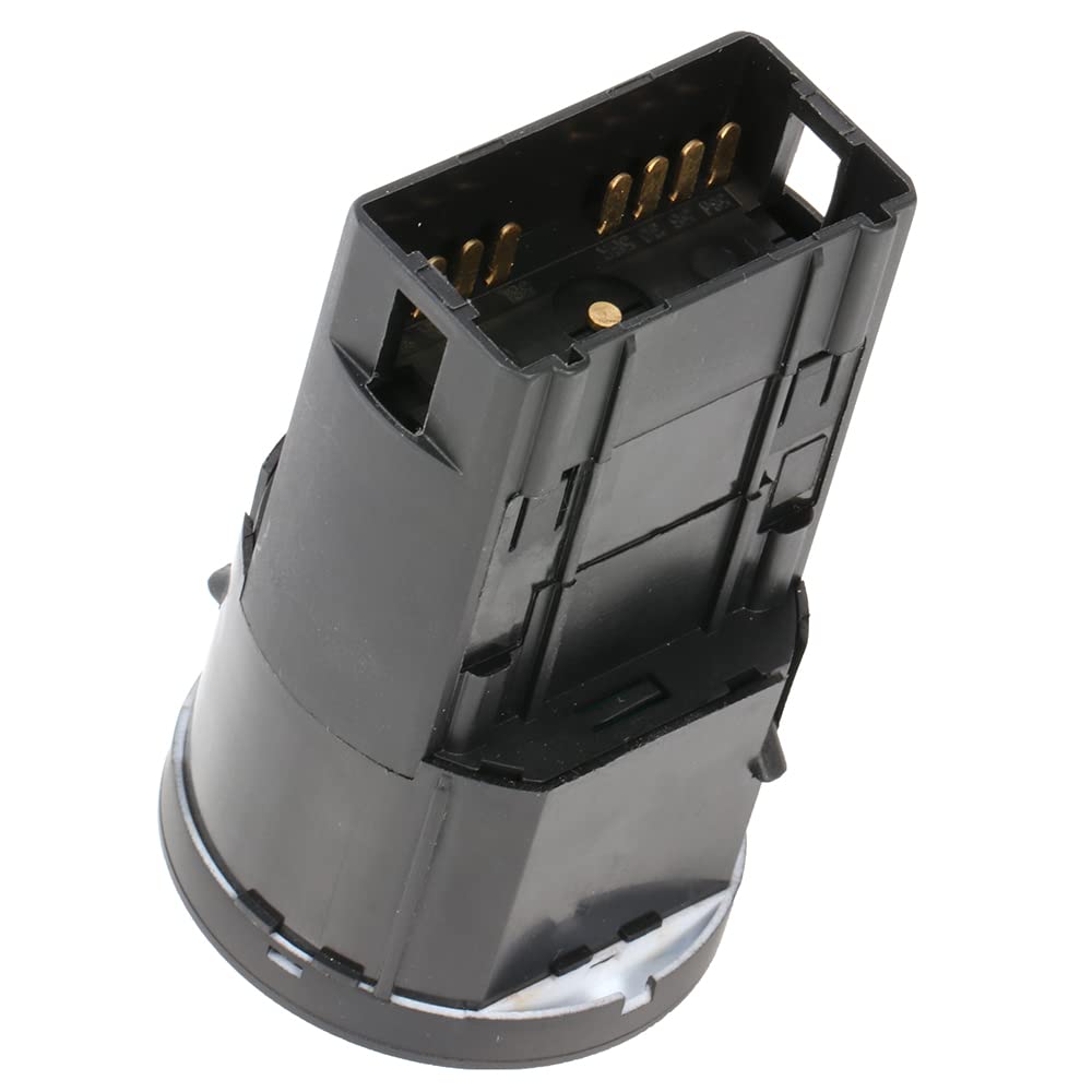 VW Beetle Headlight Switch with Fog Lights - Compatible with 1998-2010 Models | Front & Rear Fog Light Control | OE 1C0941531A20H, 1C0941531A Replacement | Perfect for Night Driving and City Commuting