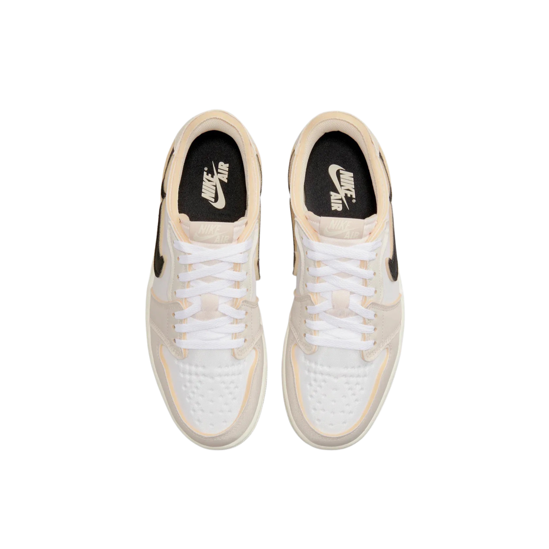 Air Jordan 1 Retro Low OG EX Sneakers - White Coconut Milk/Light Orewood Brown/Black - Men's Basketball Shoes for Casual Wear & Street Style