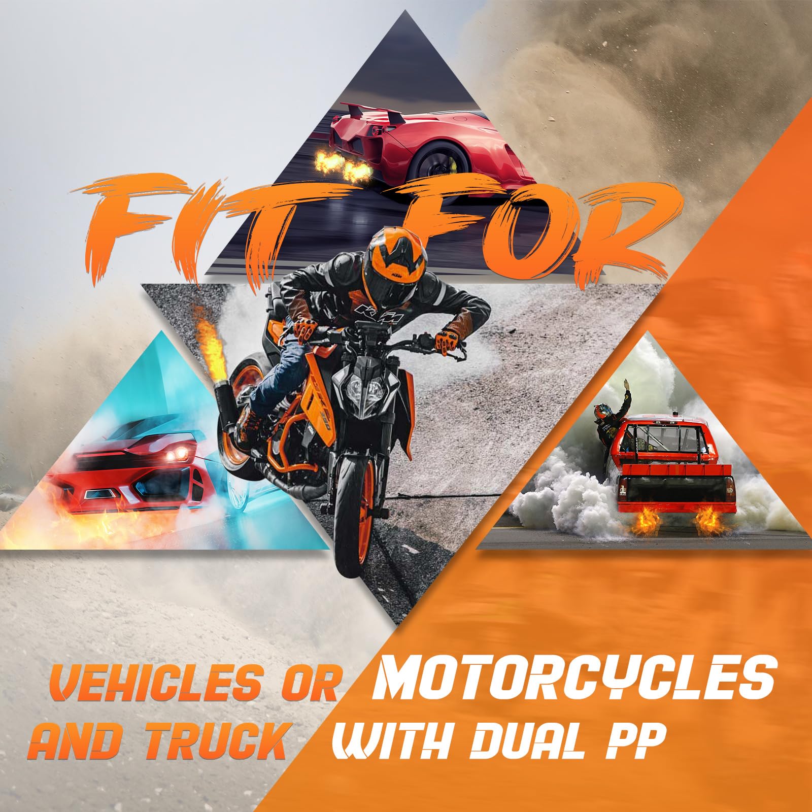 Dual Exhaust Flame Thrower Kit for Cars, Trucks & Motorcycles - Complete Installation Accessories Included - Boost Your Vehicle's Style & Performance at Night Races & Car Shows