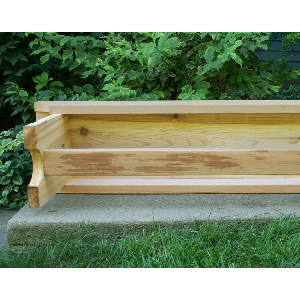 5' Cedar 1805 Traditional Heavy Duty Backless Bench - Durable Outdoor Garden Bench for Patio, Porch, and Backyard Decor - Perfect for Relaxing and Entertaining Guests