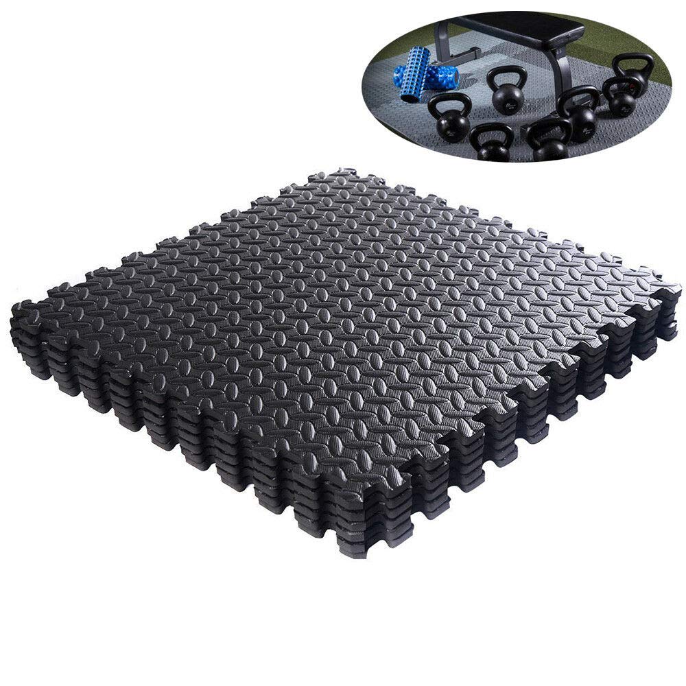 INTBUYING 54-Piece Thick EVA Foam Puzzle Exercise Mat - 1/2