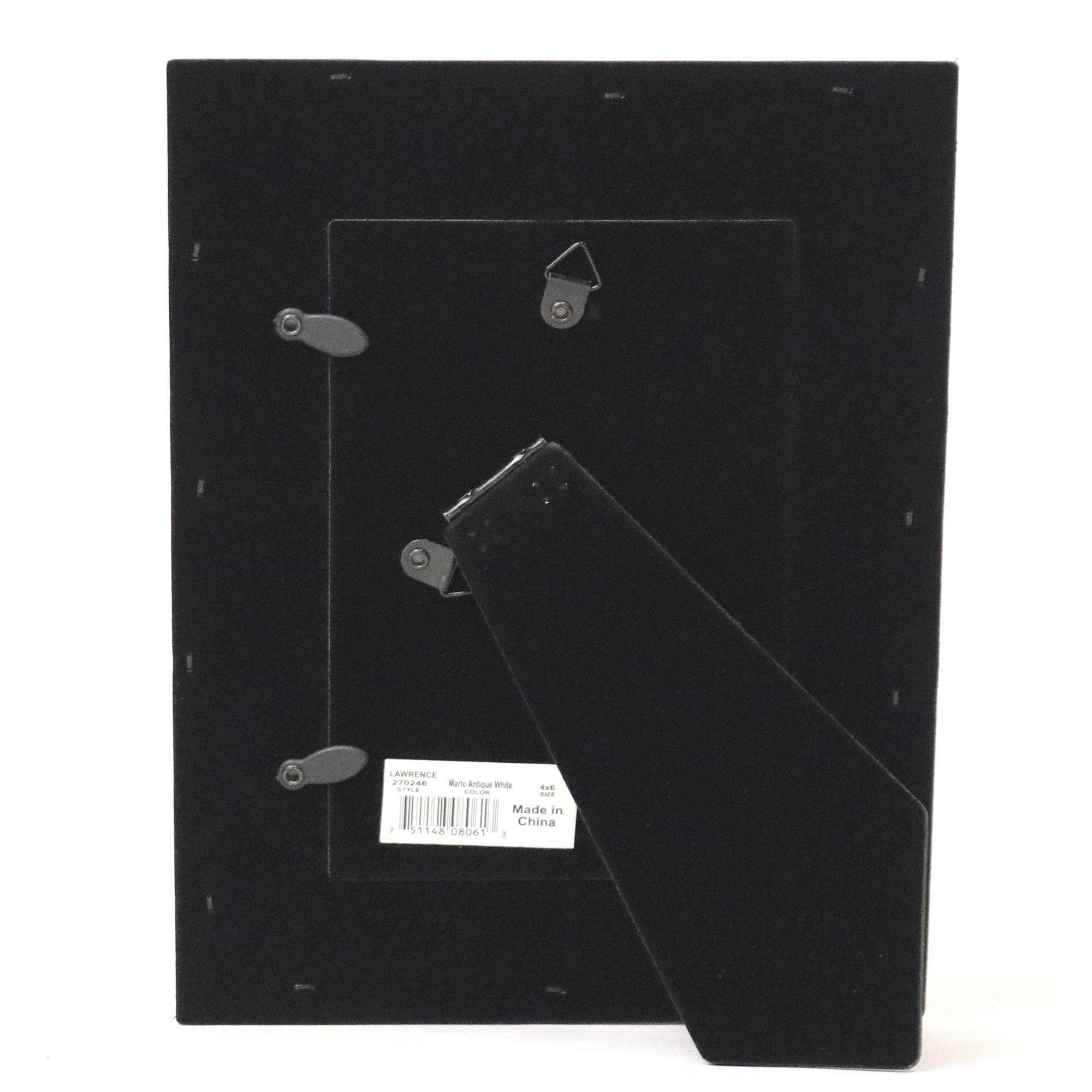 Lawrence Frames Marlow Elegant 4x6 White Picture Frame - Perfect for Home Decor, Office Display & Photo Gifts