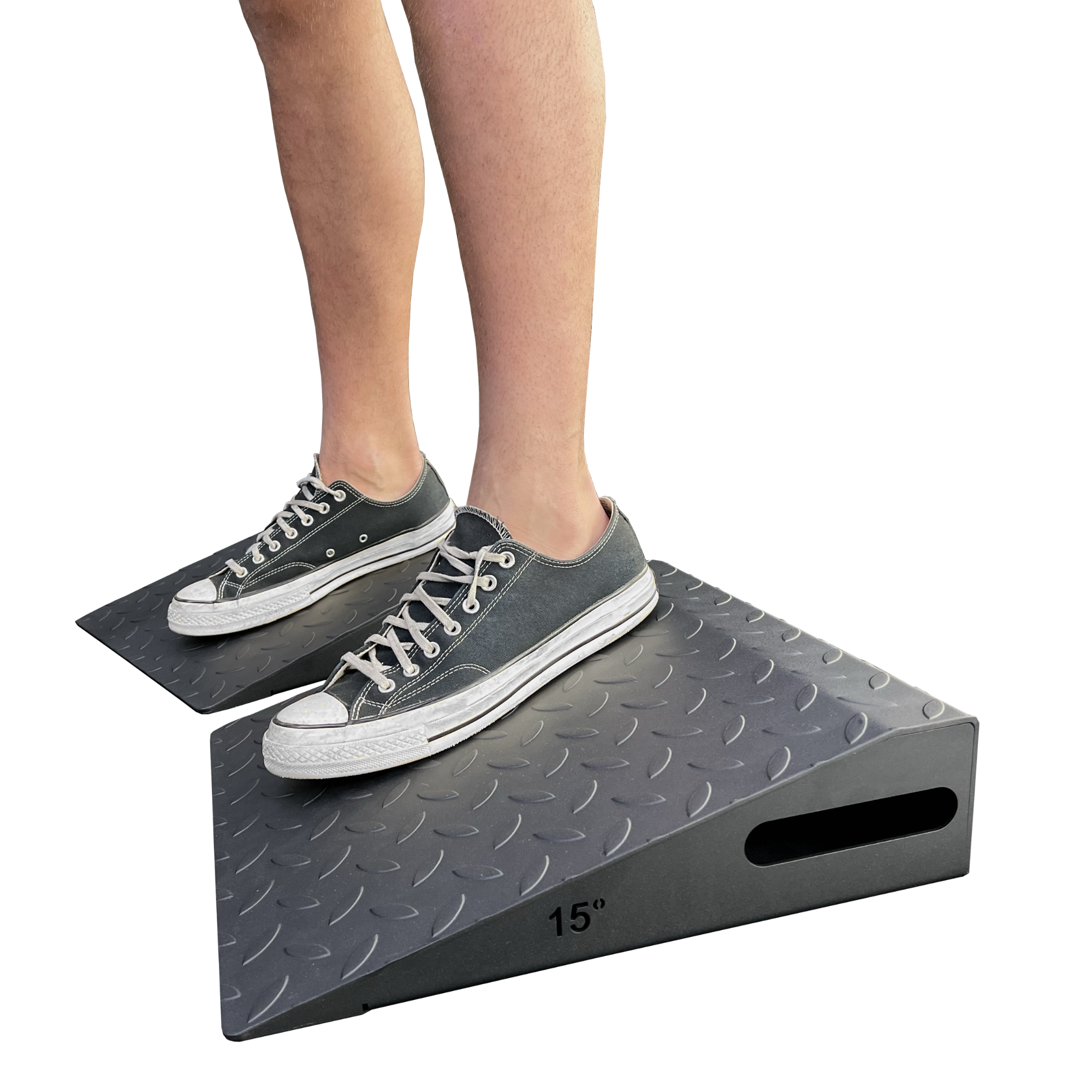 15 Degree Squat Wedge - Non-Slip Interlocking Yoga & Workout Platform for Home Gym, CrossFit, and Physical Therapy - Perfect for Squats, Stretching, and Mobility Exercises