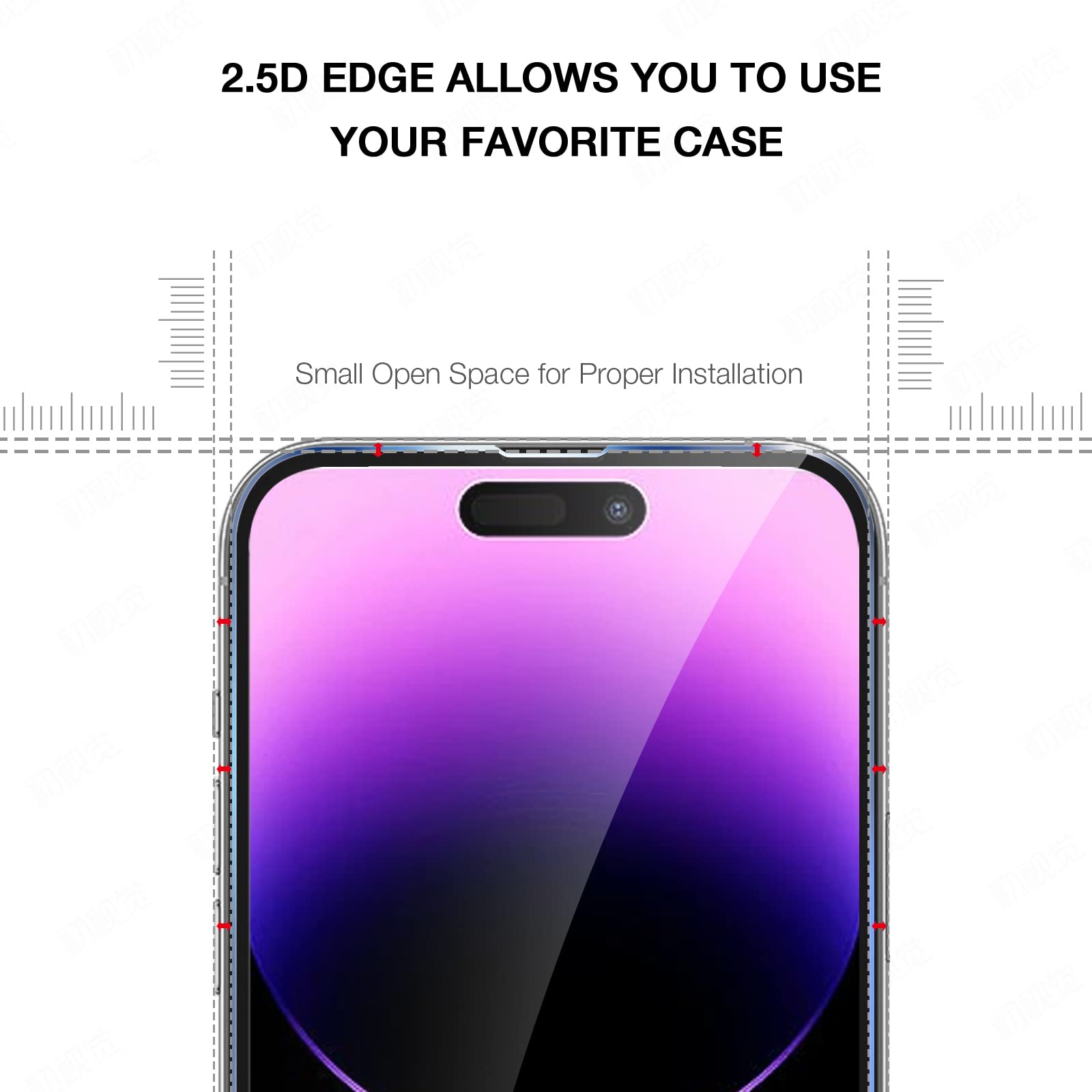 Premium Tempered Glass Screen Protector for iPhone 14 Pro Max (3 Pack) - 9H Hardness Shatterproof 6.7