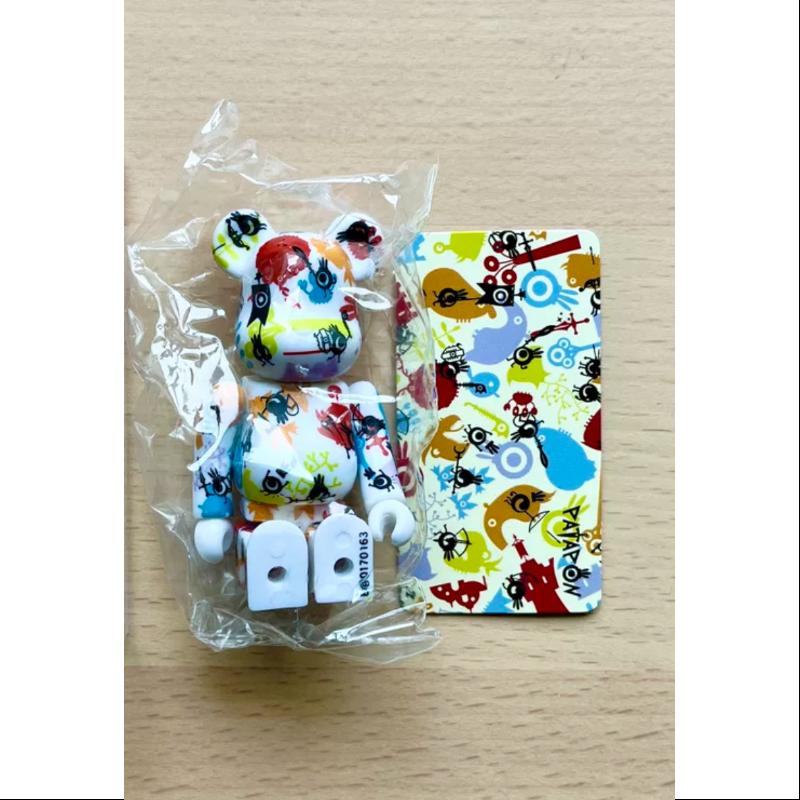Bearbrick Series 17 PATTERN PATAPON 100% Collectible Figure - Limited Edition Japanese Vinyl Art Toy for Display & Collection - Perfect for Anime Fans, Home Decor, and Gift Giving