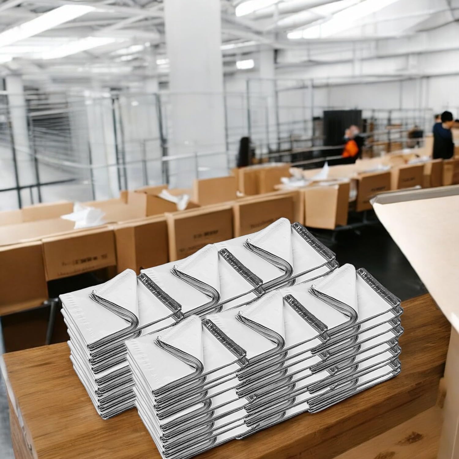 500-Pack 19x24 Inch White Poly Mailers - Self Seal Waterproof Shipping Envelopes | Large Size #7 Mailing Bags for Ecommerce, Amazon FBA & Business Shipping (Tear Proof, 500 Count) - Perfect for Online Stores, Subscription Boxes & Product Packaging