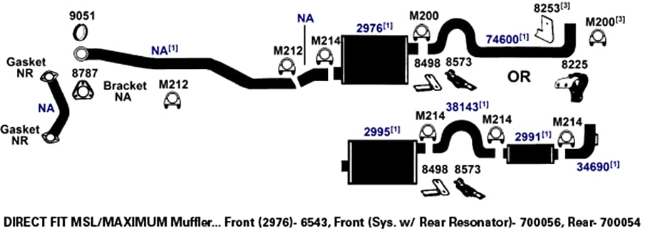AP Exhaust Muffler 700054 - Durable Replacement for Cars & Trucks