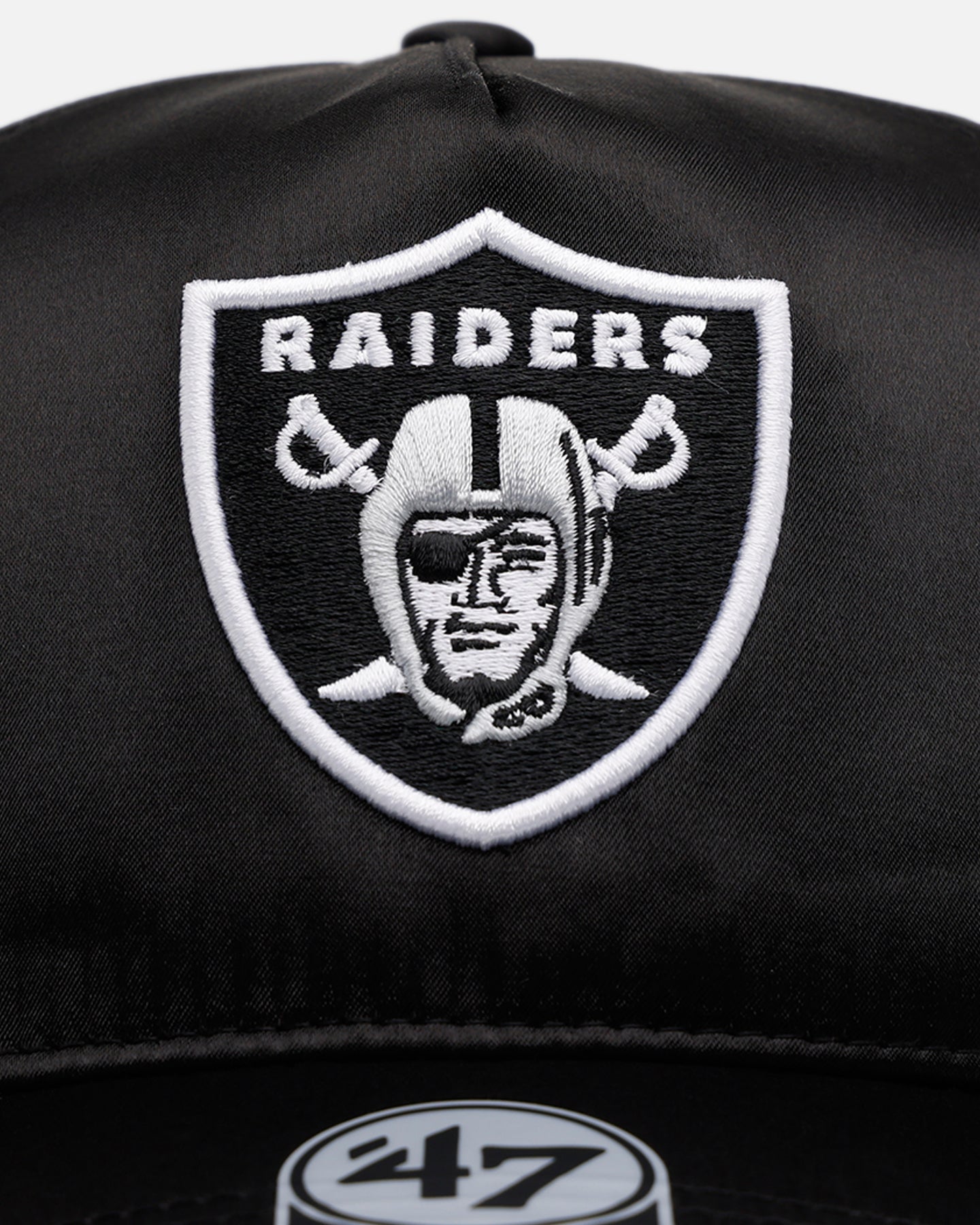 47 Brand Las Vegas Raiders 'Silky Way' Snapback Hat - Black Adjustable Baseball Cap for Men & Women - Perfect for Game Day, Sports Events & Casual Wear