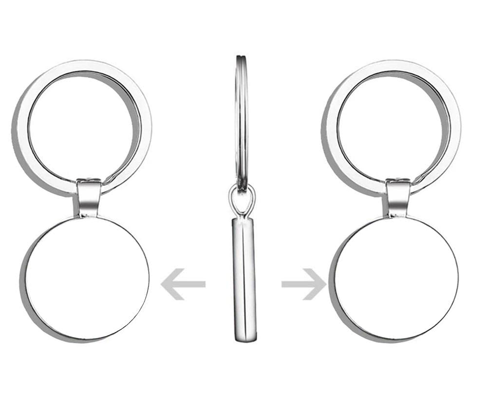 Bungo Stray Dogs Dazai Osamu Double-Sided Stainless Steel Keychain - Anime Fan Art Collectible for Cosplay, Gift & Bag Accessories
