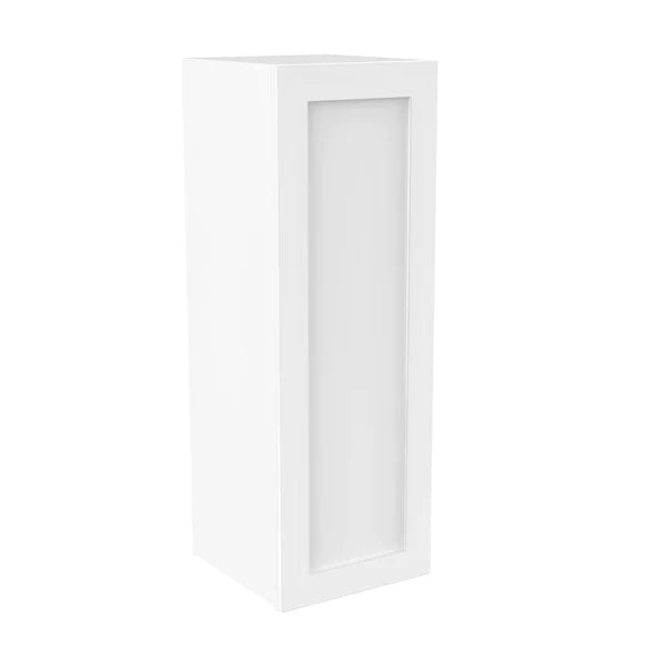 36 Inch Wall Cabinet - 12W x 36H x 12D - Aria White Shaker Style - Ready-to-Assemble (RTA) - Perfect for Kitchen, Bathroom, Laundry Room Storage & Organization